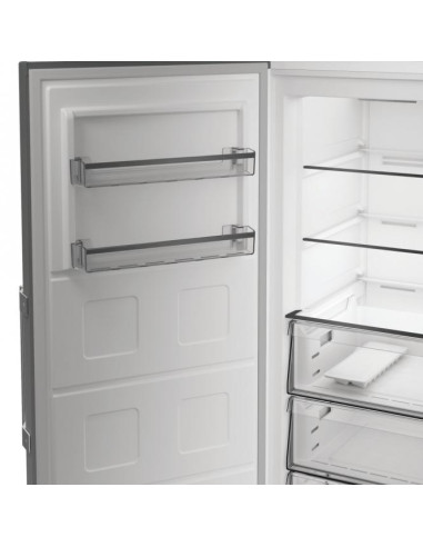Sidabrinės spalvos šaldiklis Whirlpool WHMFF 6312 XP4