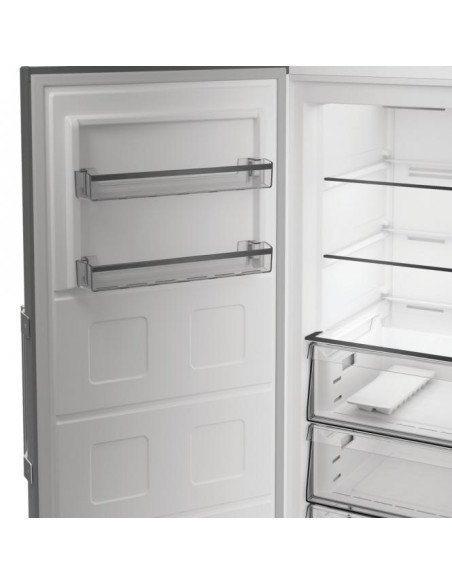 Sidabrinės spalvos šaldiklis Whirlpool WHMFF 6312 XP4