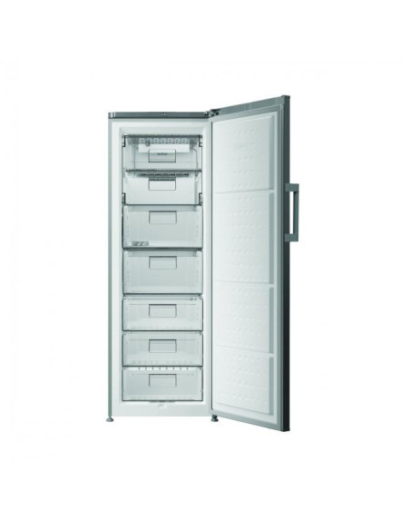 171 cm aukščio sidabrinės spalvos šaldiklis Indesit FINS 1261 S4E