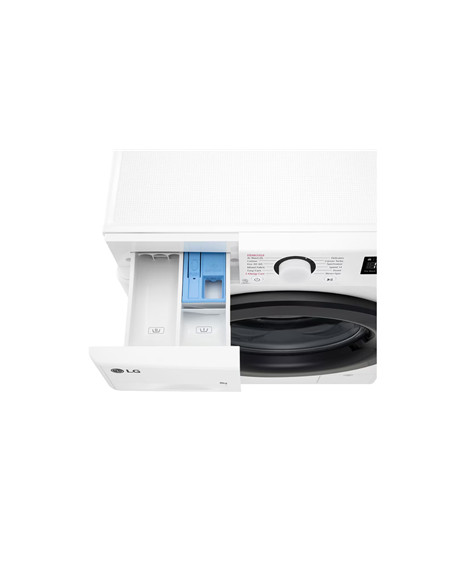 LG Washing machine | F2WR509SBW | Energy efficiency class A | Front loading | Washing capacity 9 kg | 1200 RPM | Depth 48 cm | W