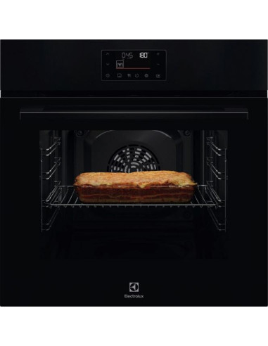 Juodos spalvos orkaitė su pirolize Electrolux LOF7P16K
