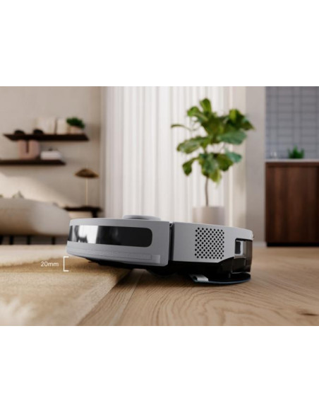Naujos kartos išmanusis dulkių siurblys-robotas su plovimo funkcija Electrolux ER71HW1UG pilkas