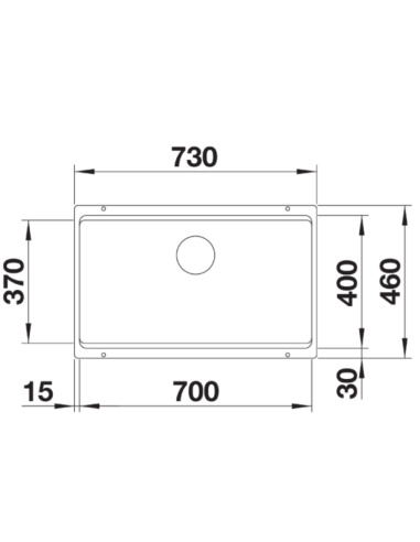 Plautuvė BLANCO ETAGON 700-U  Juoda |...