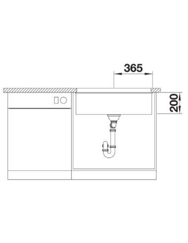 Plautuvė BLANCO ETAGON 700-U  Black |...