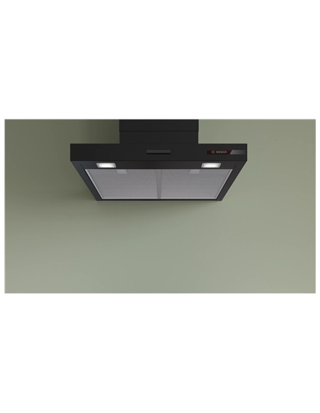Bosch DWB65CC60 | Hood | Wall mounted | Energy efficiency class B | Width 59.8 cm | Mechanical | 594 m³/h | Matte black | LED