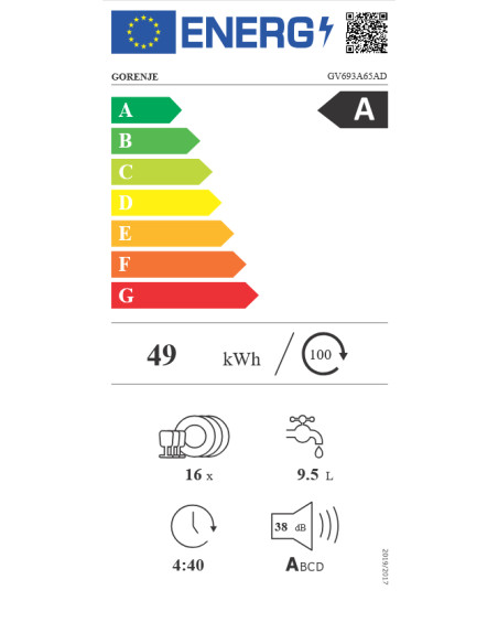 Dishwasher GORENJE GV693A65AD