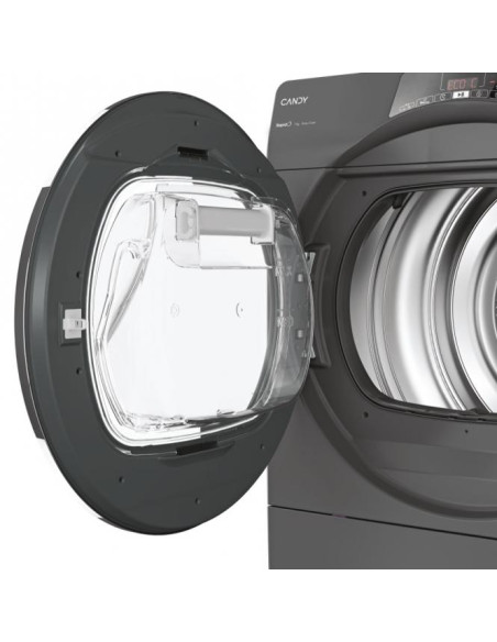 Antracito spalvos 47 cm gylio džiovyklė Candy RO4 H7A2TCERX-S