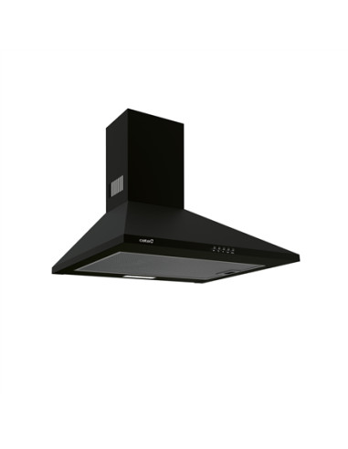 CATA | Hood | OMEGA 600 BK | Wall mounted | Energy efficiency class C | Width 60 cm | 645 m³/h | Mechanical | LED | Black