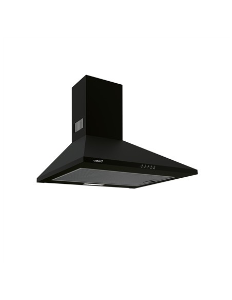 CATA | Hood | OMEGA 600 BK | Wall mounted | Energy efficiency class C | Width 60 cm | 645 m³/h | Mechanical | LED | Black