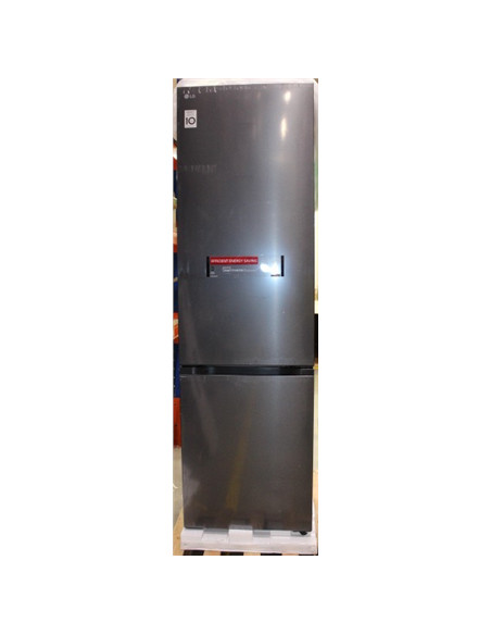 SALE OUT. LG GBBS322CEV Refrigerator, C, Free-standing, Combi, Height 2.03 m, Net fridge 262 L, Net freezer 113 L, Black | SALE 