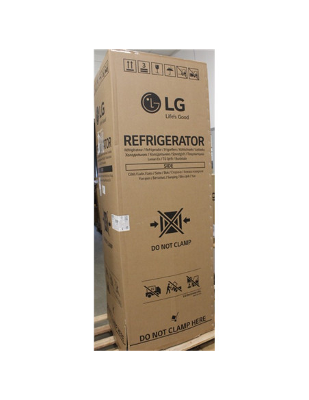 SALE OUT. LG GBBS322CEV Refrigerator, C, Free-standing, Combi, Height 2.03 m, Net fridge 262 L, Net freezer 113 L, Black | SALE 
