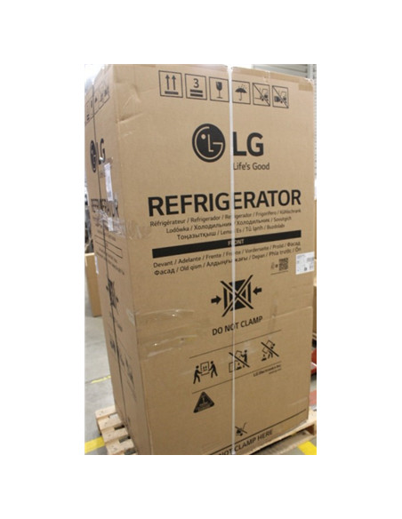 SALE OUT. LG GSGV81PYLL Refrigerator, Free-standing, Side by Side, E, Height 1.79 m, Net fridge 416 L, Net freezer 190 L, Silver