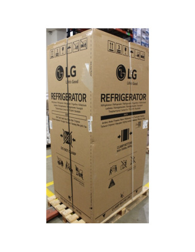 SALE OUT. LG GSGV81PYLL Refrigerator, Free-standing, Side by Side, E, Height 1.79 m, Net fridge 416 L, Net freezer 190 L, Silver