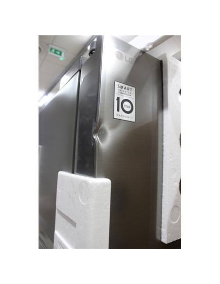SALE OUT. LG GSGV81PYLL Refrigerator, Free-standing, Side by Side, E, Height 1.79 m, Net fridge 416 L, Net freezer 190 L, Silver