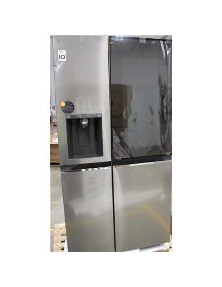 SALE OUT. LG GSGV81PYLL Refrigerator, Free-standing, Side by Side, E, Height 1.79 m, Net fridge 416 L, Net freezer 190 L, Silver