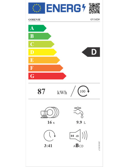 Dishwasher GORENJE GV16D9