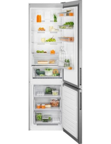 201 cm aukščio ner plieno spalvos No Frost šaldytuvas su šaldikliu Electrolux LNT5ME36U1