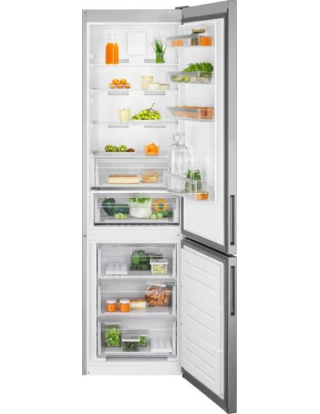 201 cm aukščio ner plieno spalvos No Frost šaldytuvas su šaldikliu Electrolux LNT5ME36U1
