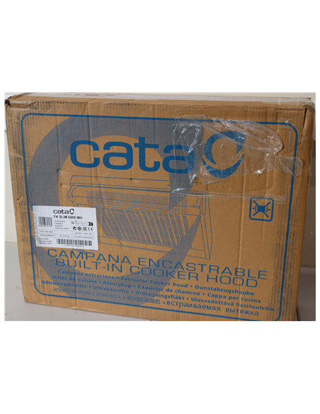 SALE OUT. CATA CAMPANA Hood FK SLIM 6000 WH, B, Width 60 cm, Max 162 m³/h, LED, White | SALE OUT. | SALE OUT. CATA Hood | FK SLI