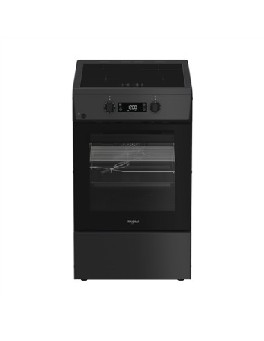 Whirlpool Cooker | W5I8LCSTA | Hob type Induction | Oven type Electric | Anthracite | Width 50 cm | Depth 60 cm | 60 L