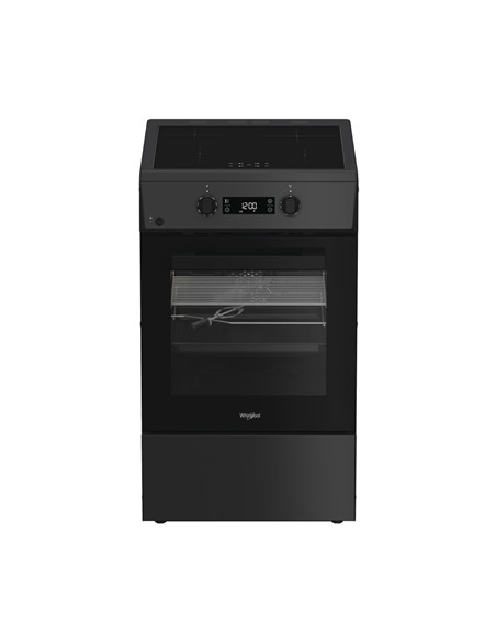 Whirlpool Cooker | W5I8LCSTA | Hob type Induction | Oven type Electric | Anthracite | Width 50 cm | Depth 60 cm | 60 L