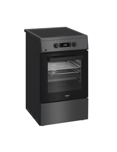 Whirlpool Cooker | W5I8LCSTA | Hob type Induction | Oven type Electric | Anthracite | Width 50 cm | Depth 60 cm | 60 L