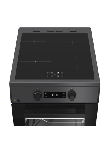Whirlpool Cooker | W5I8LCSTA | Hob type Induction | Oven type Electric | Anthracite | Width 50 cm | Depth 60 cm | 60 L