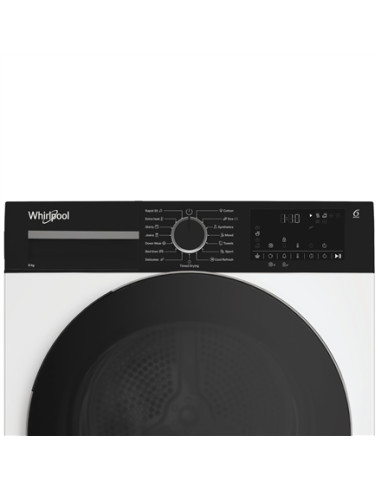 Whirlpool Dryer Machine | WPS D8 WBS EE | Energy efficiency class D | Front loading | 8 kg | Heat pump | Digital | Depth 55 cm |