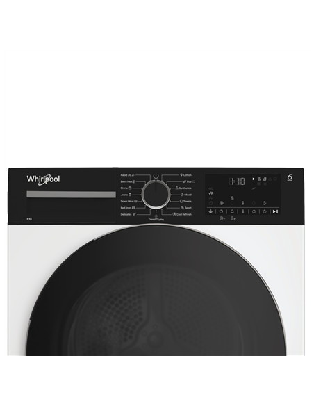 Whirlpool Dryer Machine | WPS D8 WBS EE | Energy efficiency class D | Front loading | 8 kg | Heat pump | Digital | Depth 55 cm |