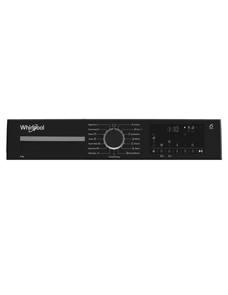 Whirlpool Dryer Machine | WPS D8 WBS EE | Energy efficiency class D | Front loading | 8 kg | Heat pump | Digital | Depth 55 cm |