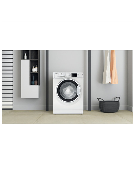 Whirlpool | Washing machine | WRBSB 6249 W EU | Energy efficiency class C | Front loading | Washing capacity 6 kg | 1200 RPM | D