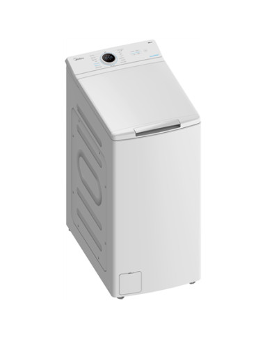 Midea | Washing Machine | MF100T70BA10/W-HR | Energy efficiency class A | Top loading | Washing capacity 7 kg | 1200 RPM | Depth