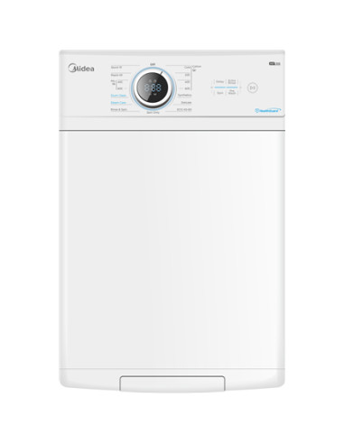 Midea | Washing Machine | MF100T70BA10/W-HR | Energy efficiency class A | Top loading | Washing capacity 7 kg | 1200 RPM | Depth