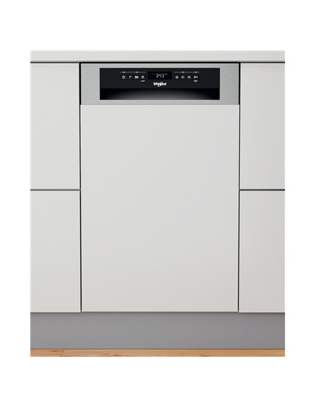 Whirlpool Dishwasher | WSBO 3O34 PF X | Built-in | Width 45 cm | Number of place settings 10 | Number of programs 8 | Energy eff