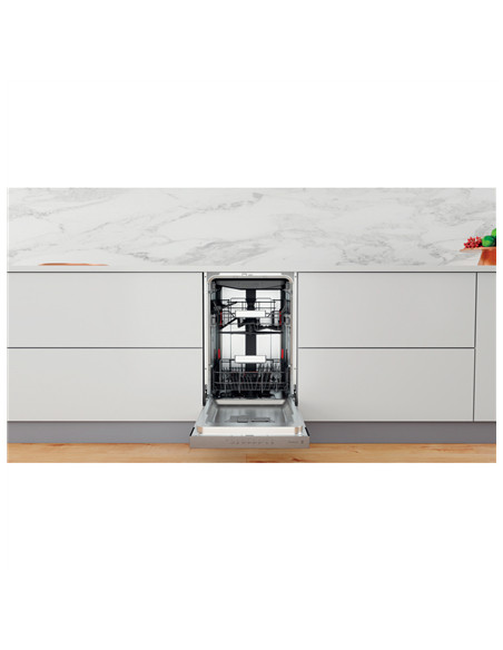Whirlpool Dishwasher | WSBO 3O34 PF X | Built-in | Width 45 cm | Number of place settings 10 | Number of programs 8 | Energy eff
