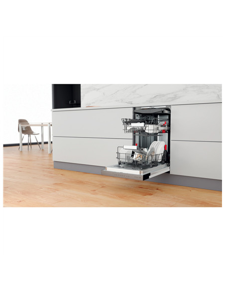 Whirlpool Dishwasher | WSBO 3O34 PF X | Built-in | Width 45 cm | Number of place settings 10 | Number of programs 8 | Energy eff