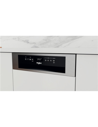 Whirlpool Dishwasher | WSBO 3O34 PF X | Built-in | Width 45 cm | Number of place settings 10 | Number of programs 8 | Energy eff