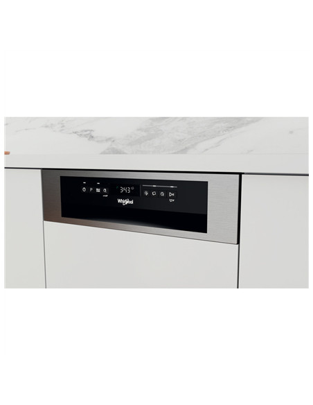 Whirlpool Dishwasher | WSBO 3O34 PF X | Built-in | Width 45 cm | Number of place settings 10 | Number of programs 8 | Energy eff