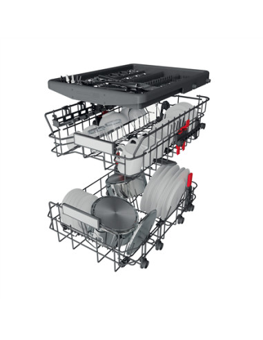 Whirlpool Dishwasher | WSBO 3O34 PF X | Built-in | Width 45 cm | Number of place settings 10 | Number of programs 8 | Energy eff