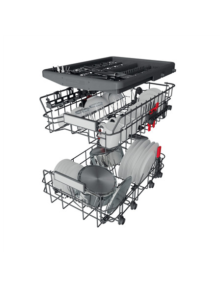 Whirlpool Dishwasher | WSBO 3O34 PF X | Built-in | Width 45 cm | Number of place settings 10 | Number of programs 8 | Energy eff