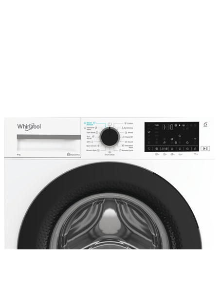 Whirlpool | Washing machine | WAM 97WB EE | Energy efficiency class A | Front loading | Washing capacity 9 kg | 1400 RPM | Depth