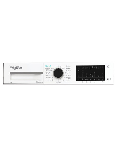 Whirlpool | Washing machine | WAM 97WB EE | Energy efficiency class A | Front loading | Washing capacity 9 kg | 1400 RPM | Depth