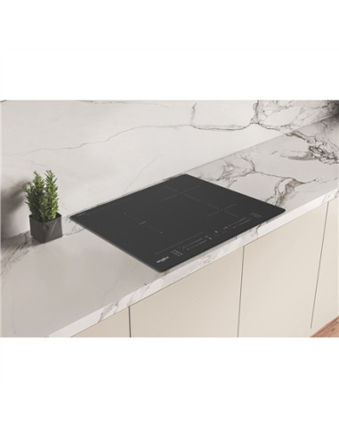 Whirlpool WF S7560NE BM | Hob | Induction | Number of burners/cooking zones 4 | Electronic | Black | Timer