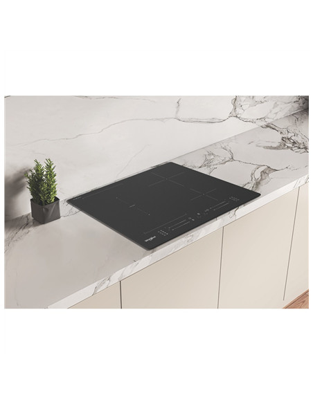 Whirlpool WF S7560NE BM | Hob | Induction | Number of burners/cooking zones 4 | Electronic | Black | Timer