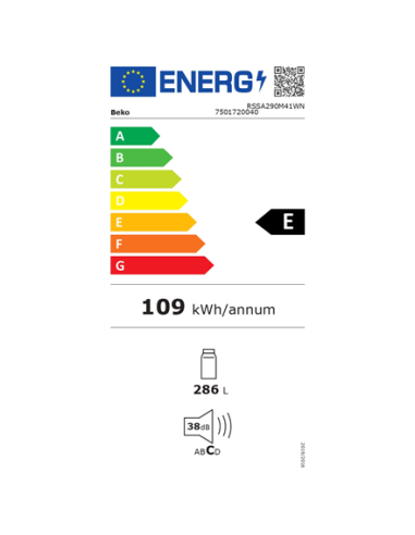 Šaldytuvas BEKO RSSA290M41WN (150.8 cm)