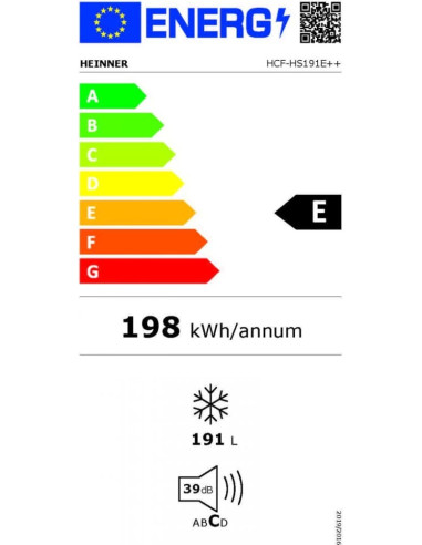 Šaldiklis HCF-HS191E++ HEINNER