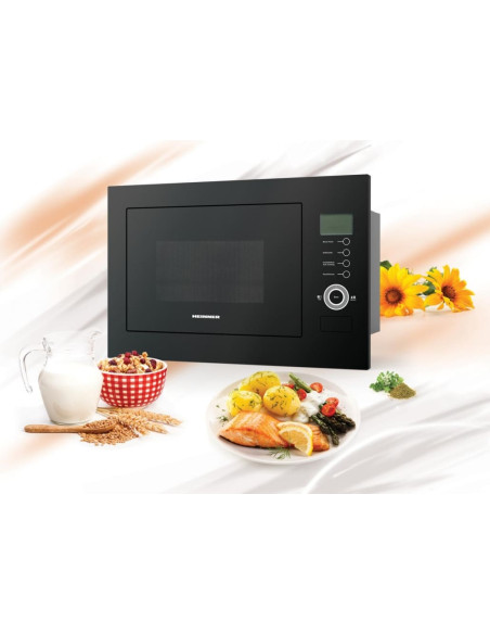 Įmontuojama mikrobangų krosnelė 900W, 25L HMW-25BIGBK HEINNER