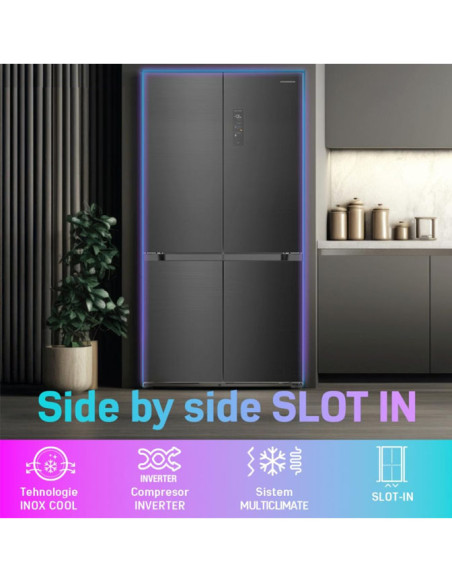 Šaldytuvas Side-by-Side HSBS-HM505MDSINFDXE++ HEINNER