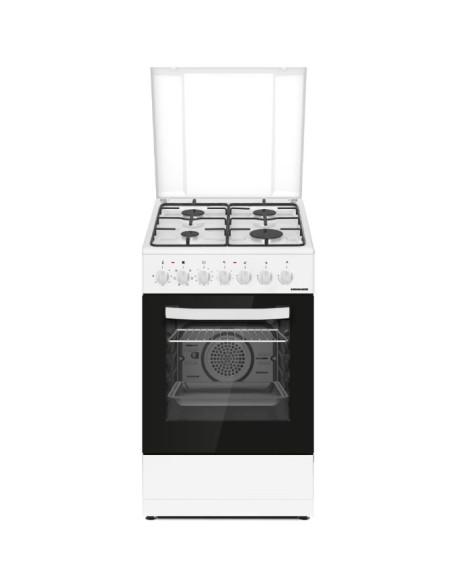 Kombinuota dujinė viryklė HFSC-S60LITGC-WH HEINNER