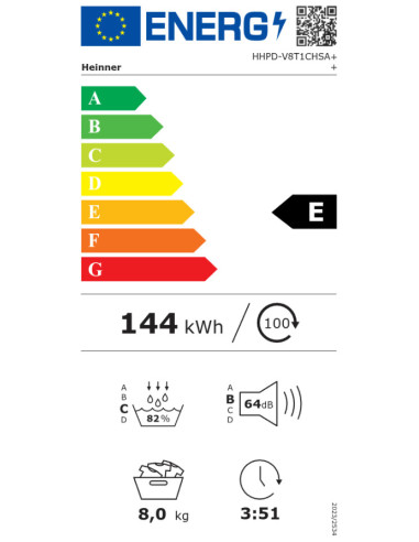 Džiovyklė HHPD-V8T1CHSA++ HEINNER
